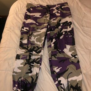 Urban Outfitters Purple Camouflage Pants